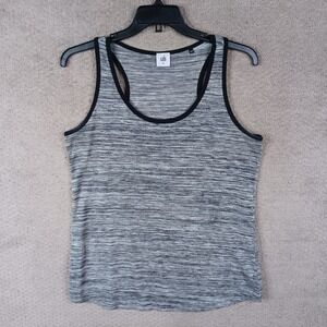 Cabi Shirt Womens Large‎ Gray Tank Top Sleeveless Heathered Rayon Blend Stretch